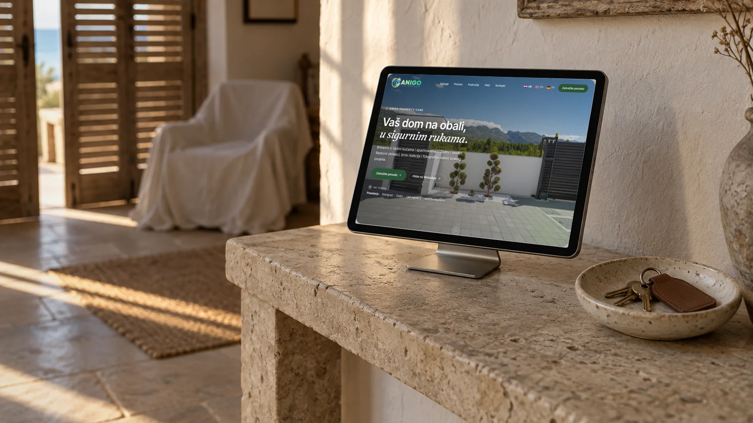 Web stranica Anigo Property Care