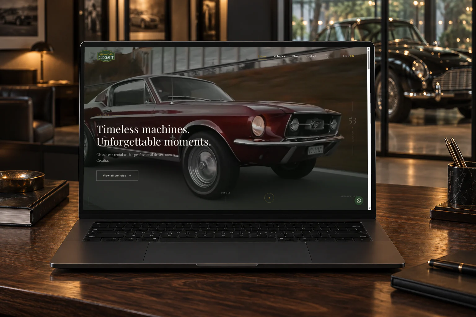 The Elegant Cars website