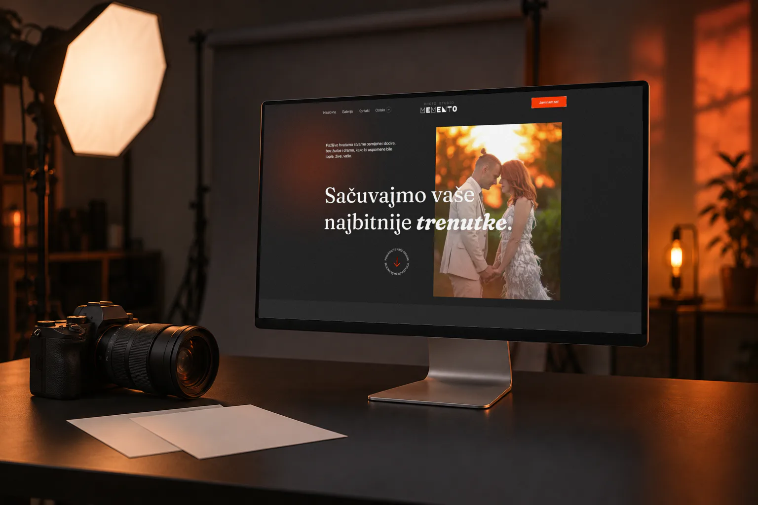The Photo Studio Memento website