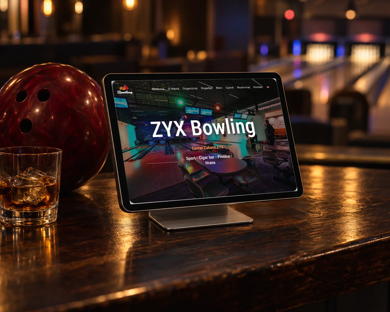 Web stranica ZYX Bowling