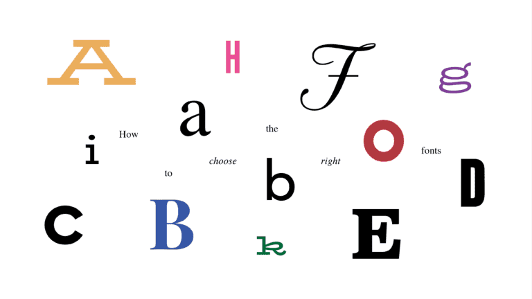 how to choose the right font